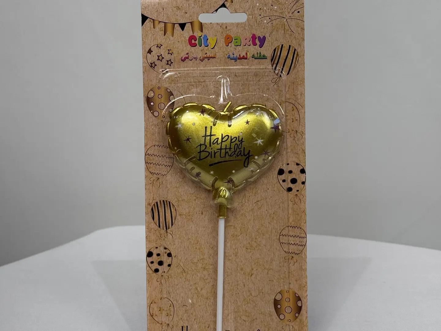 Heart Shaped Candle (Gold)