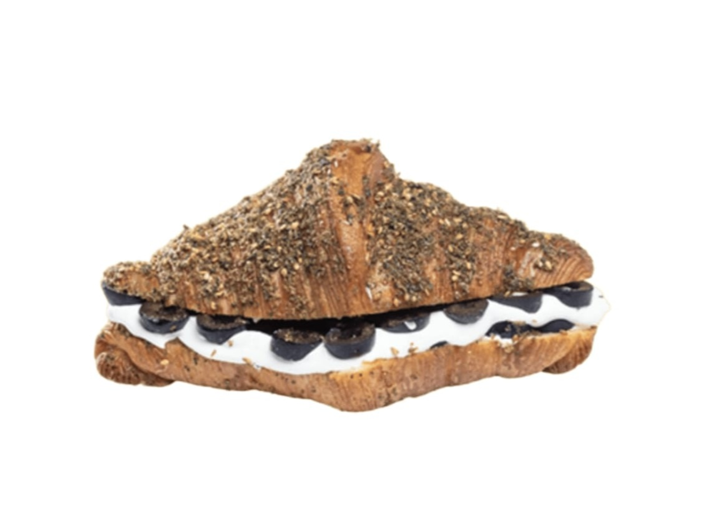 Labneh Zaatar With Olives Croissant