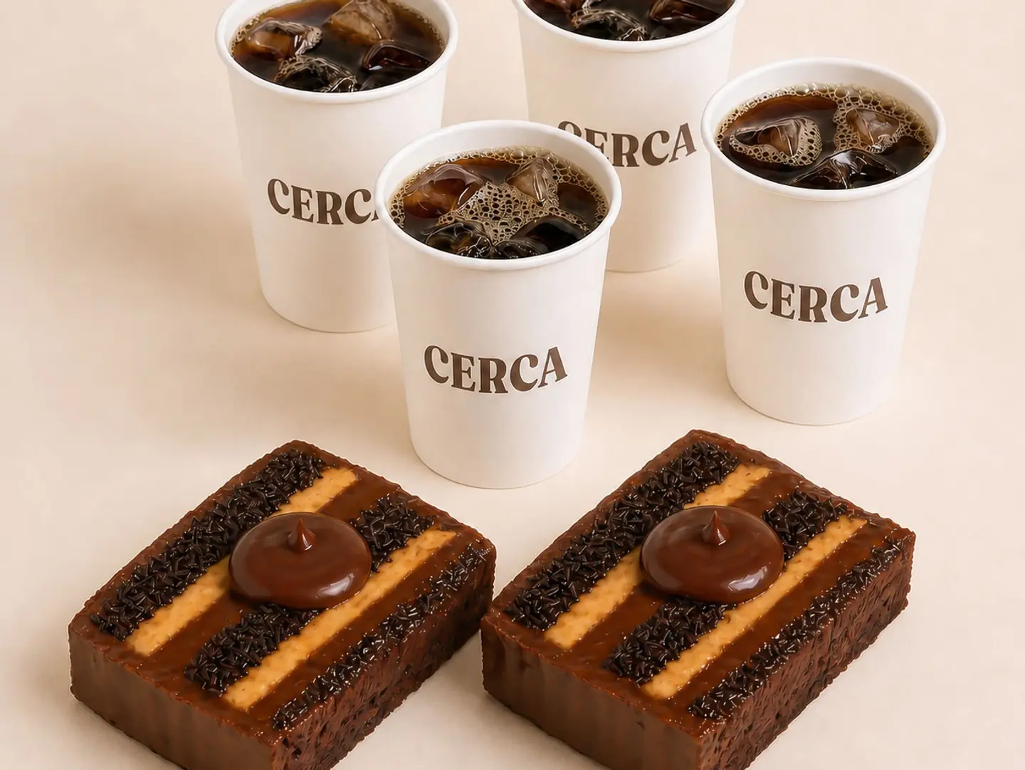 4 Coffees Of The Day + 2 Cakes Deal