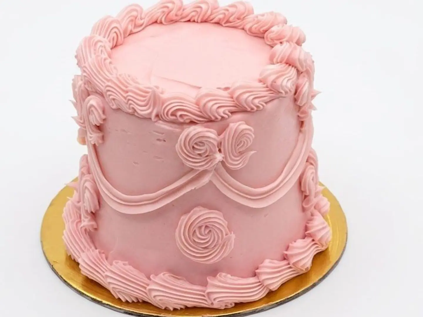 Cake With Lemon And Berry Filling