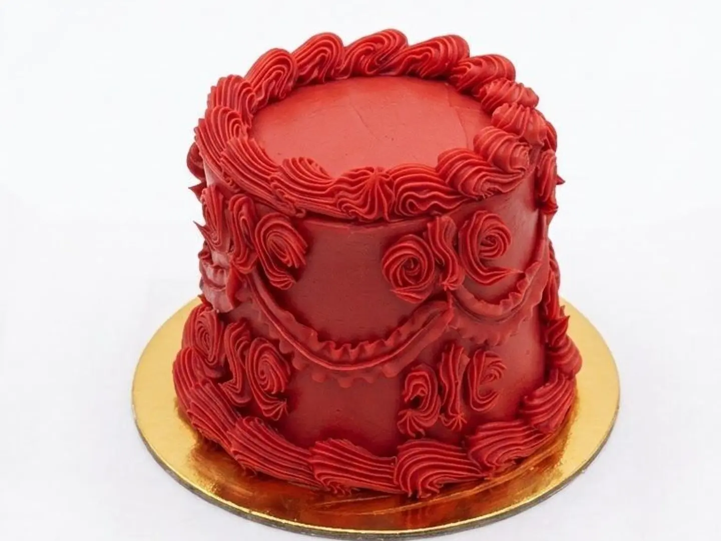 Cake With Strawberry Filling