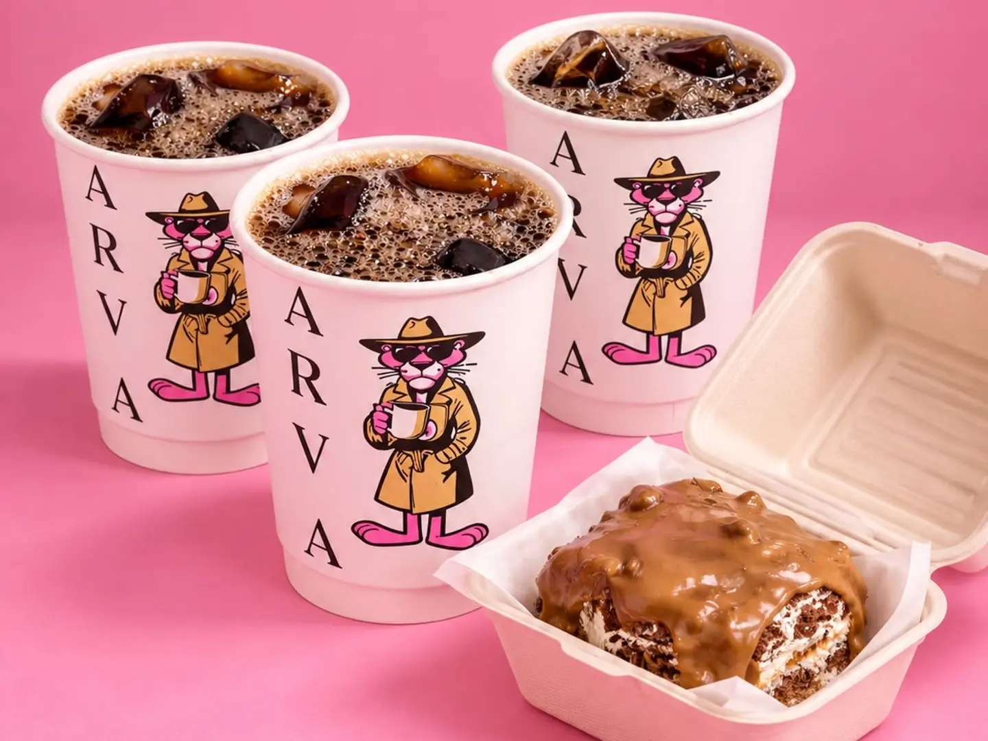 3 Large Coffees Of The Day With Signature Tiramisu - Ice Coffee