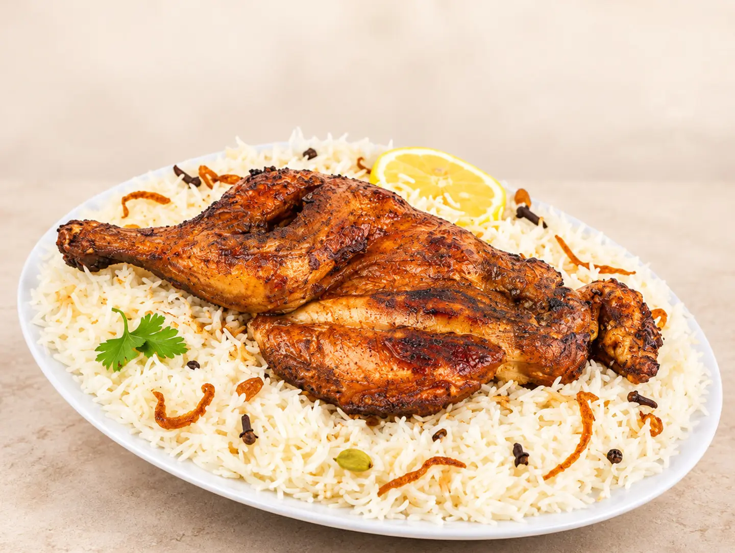 دجاج مظبي - نص حبة دجاج