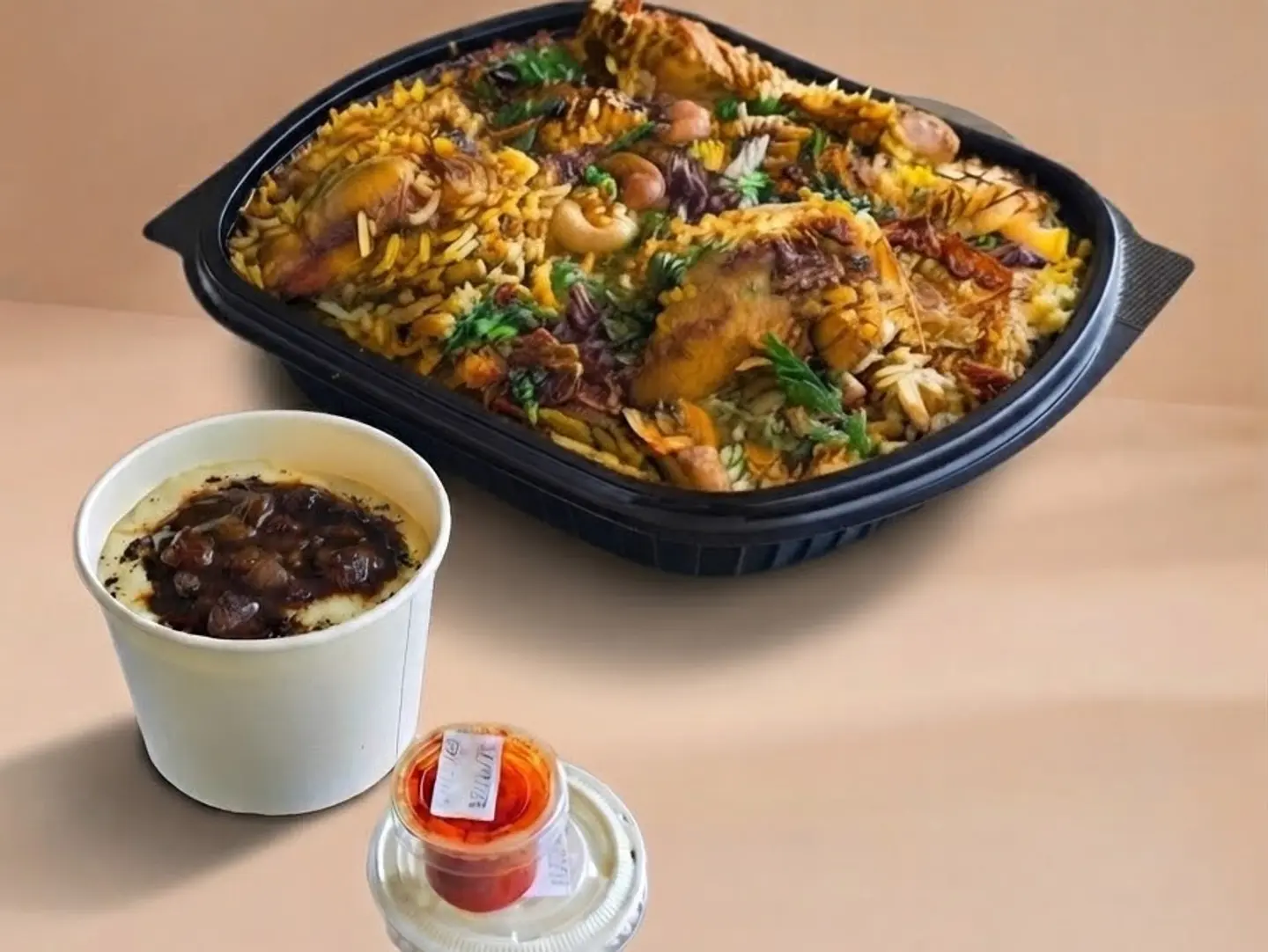 Chicken Biryani With Small Gareesh