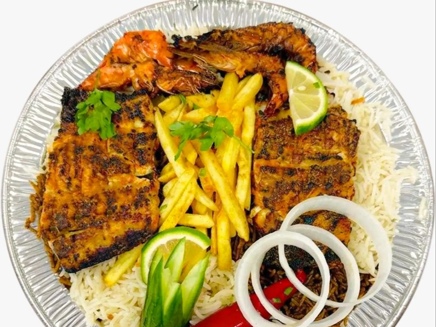 Grilled Sea Bass Fillet Meal