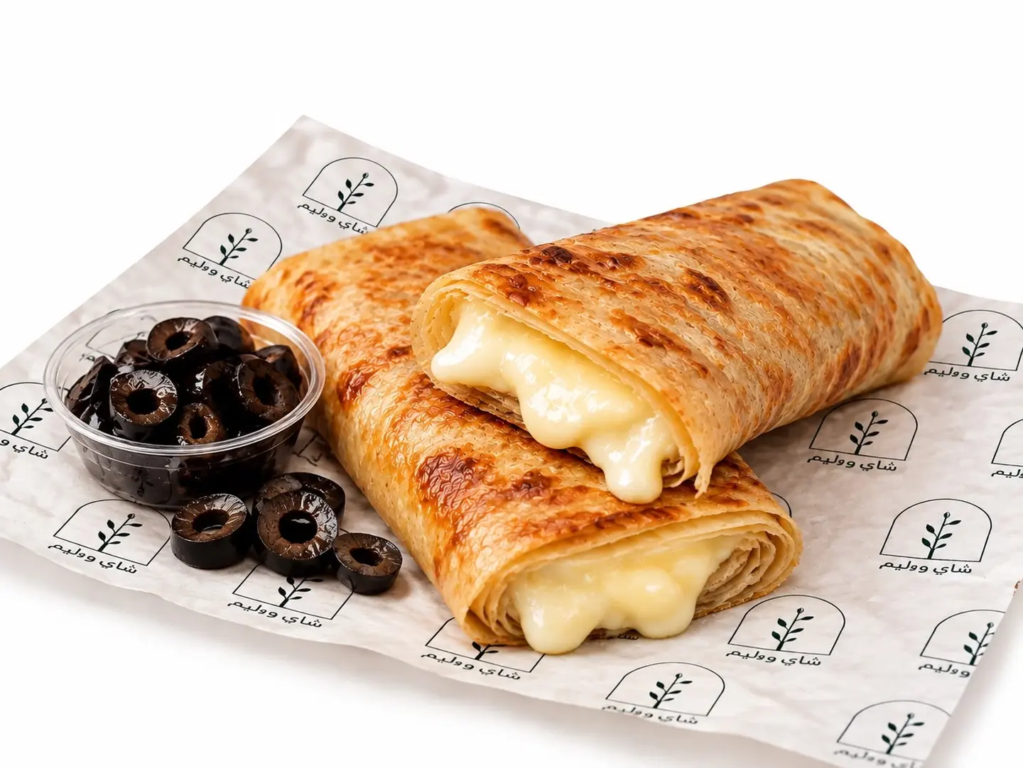 Chapati Cream Chees Olivs