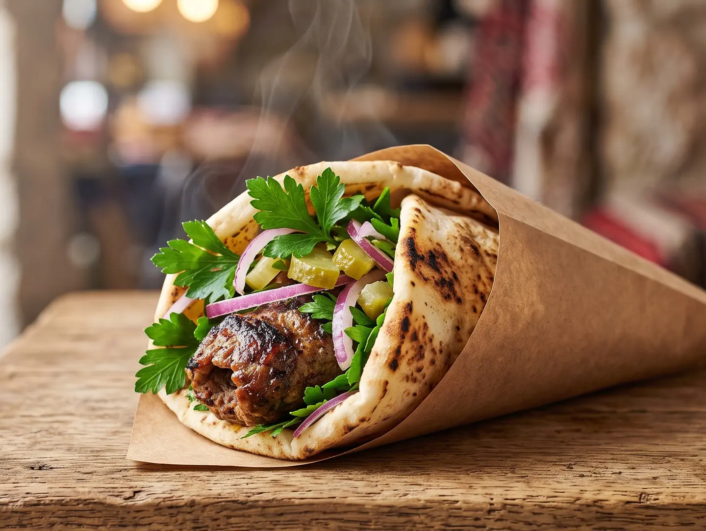 Beef Kebab Sandwich