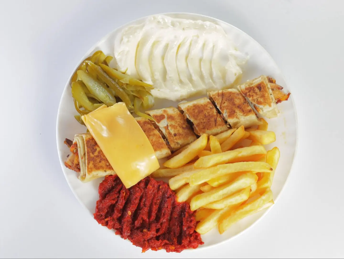 شاورما عربي صغير بالجبن