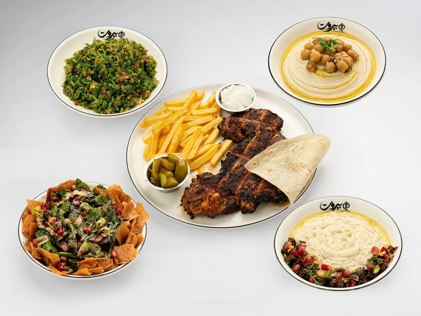 وجبة دجاج مشوي كاملة
