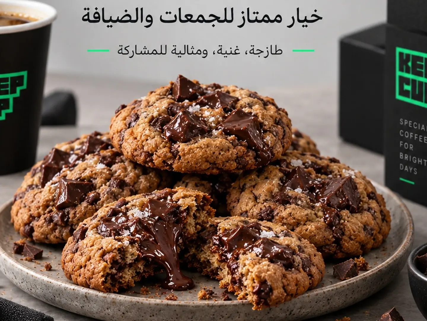 10 كوكييز طازج بالشيكولاته البلجيكية