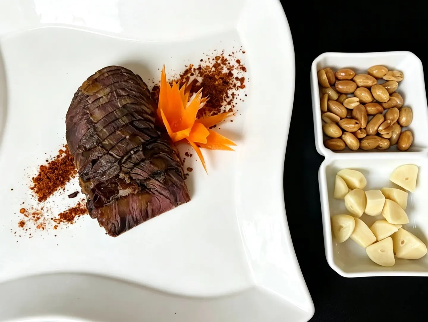 Braised Beef Salad With Peanuts & Garlic