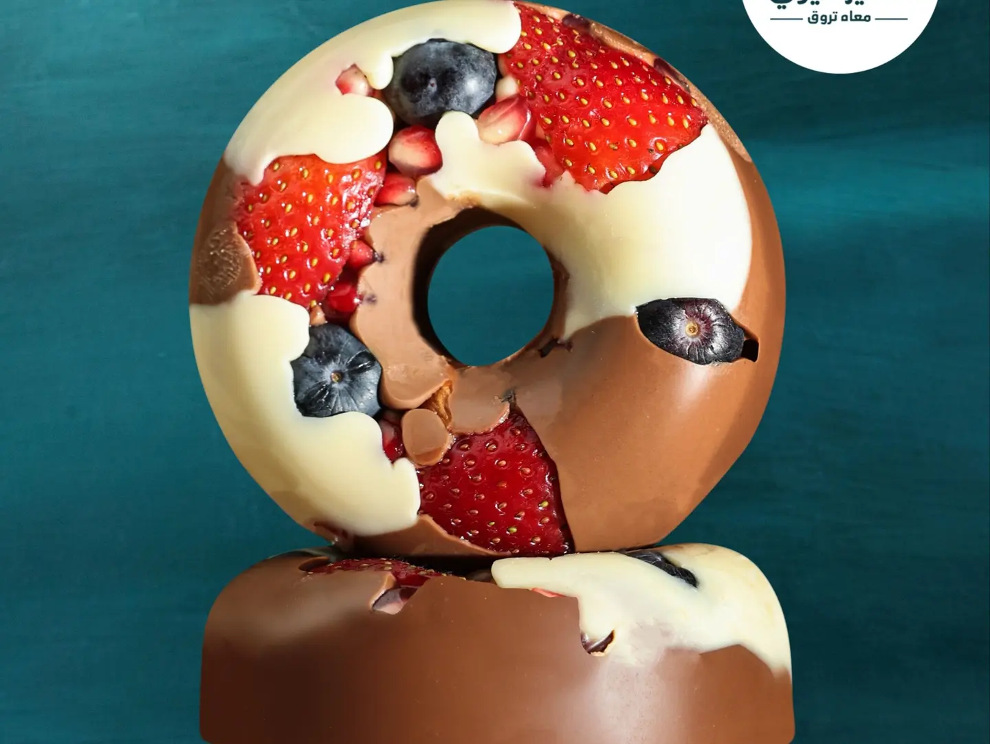 Chocolate Coated Kiwi Fruit Donut (1 Piece)