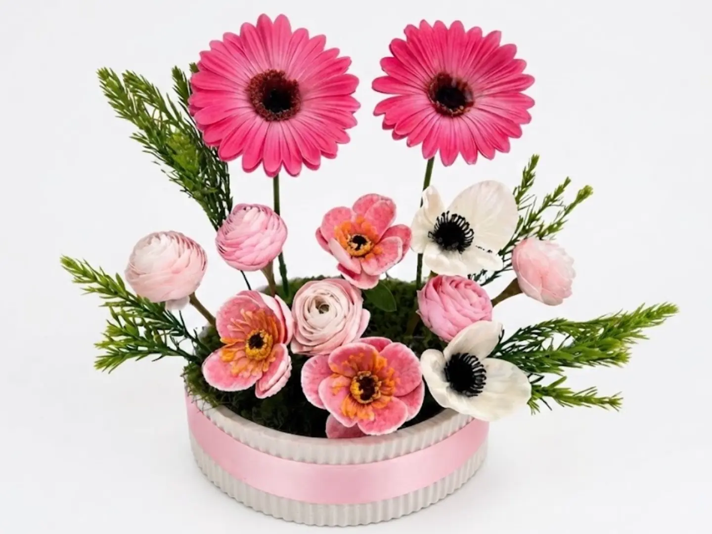 فازه ورد صناعي 8