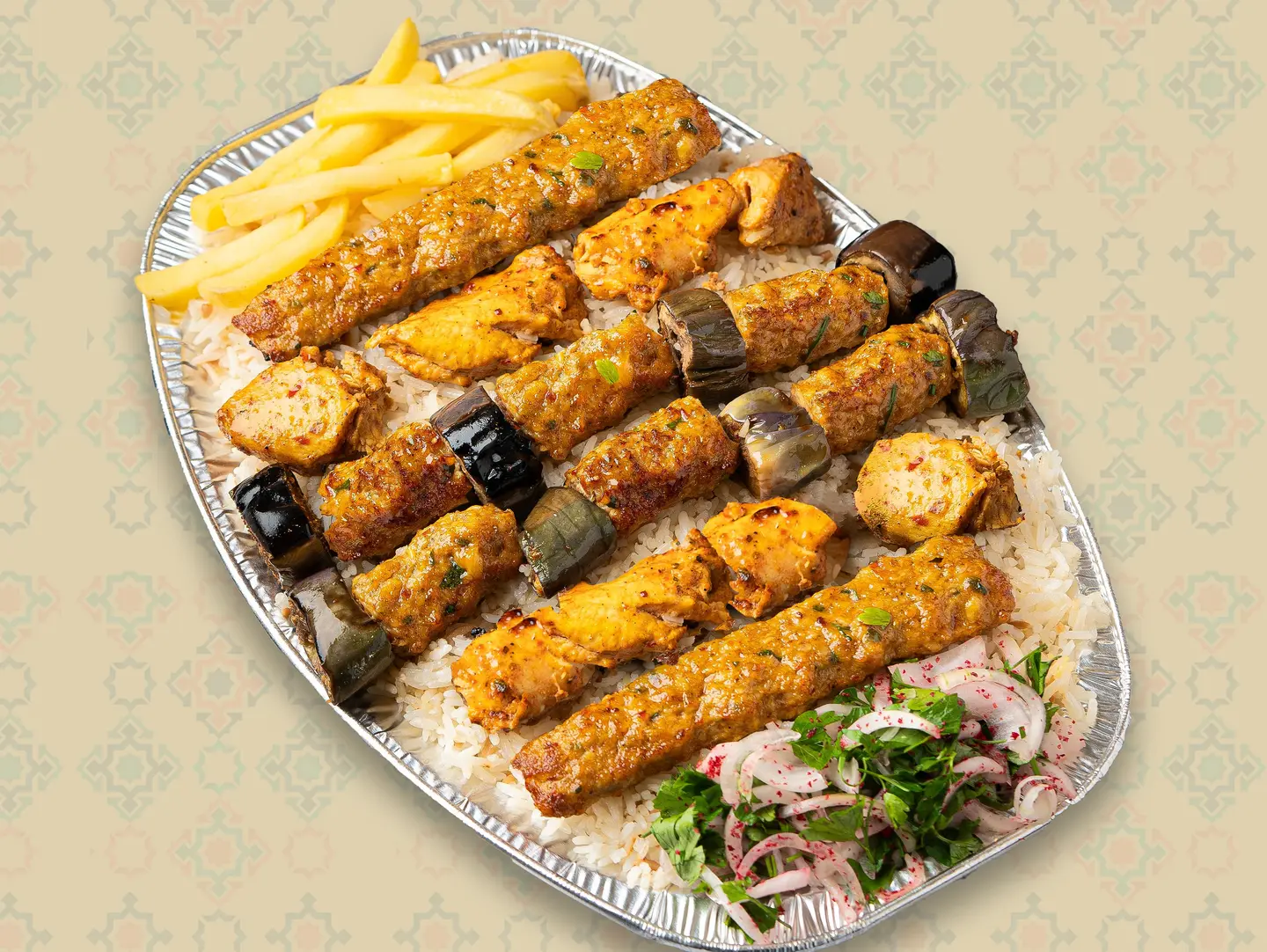 نص كيلو مشكل دجاج