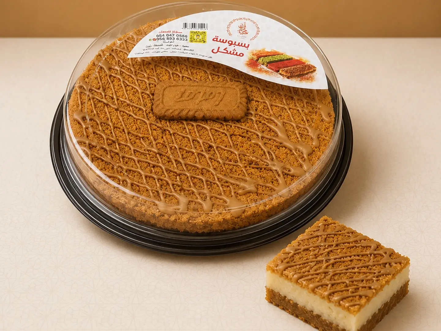 Lotus Basbousa Dessert