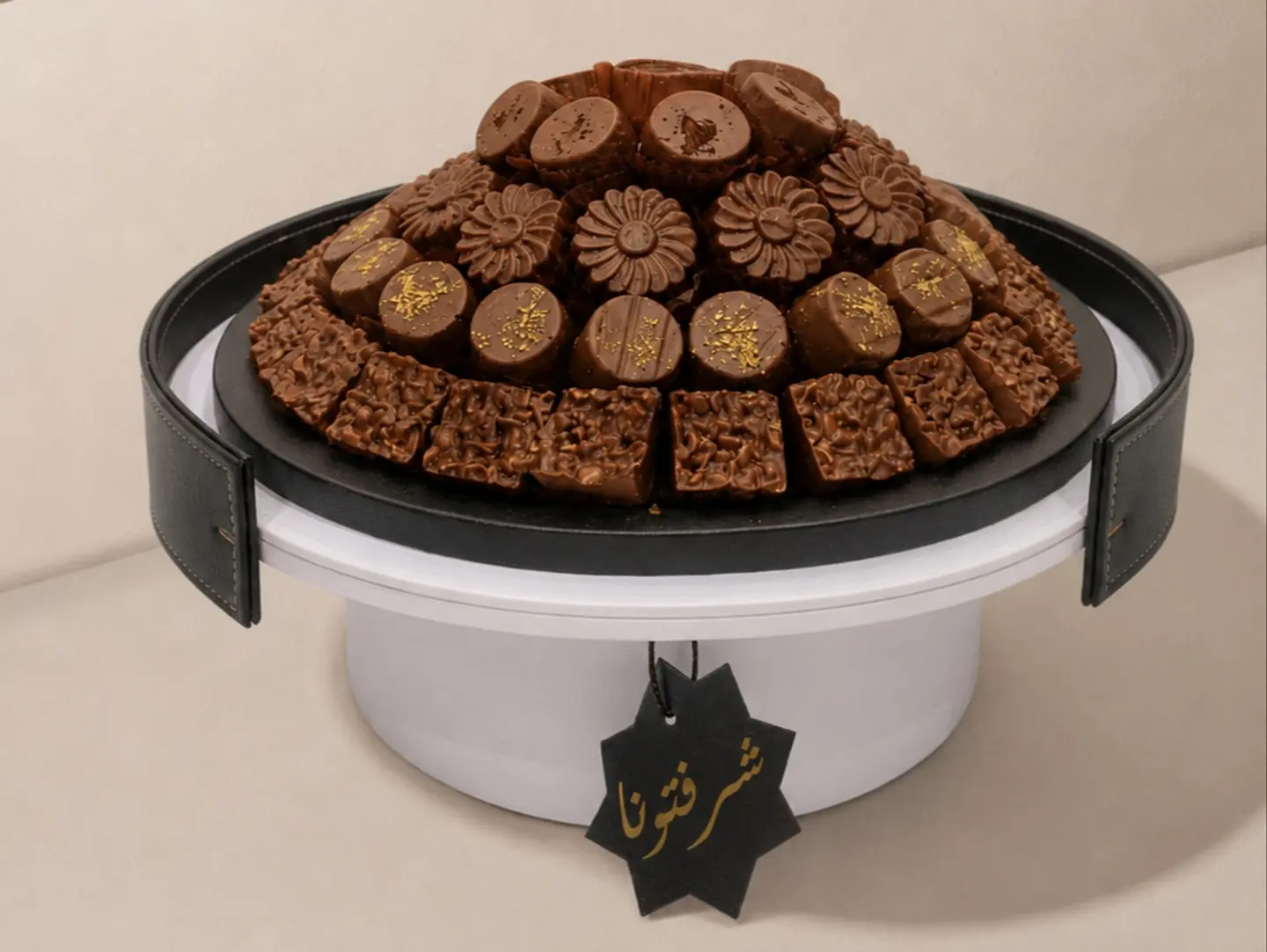 Leather Finish Chocolate Tray