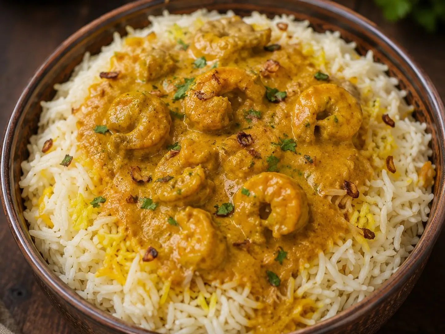 Shrimps Biryani