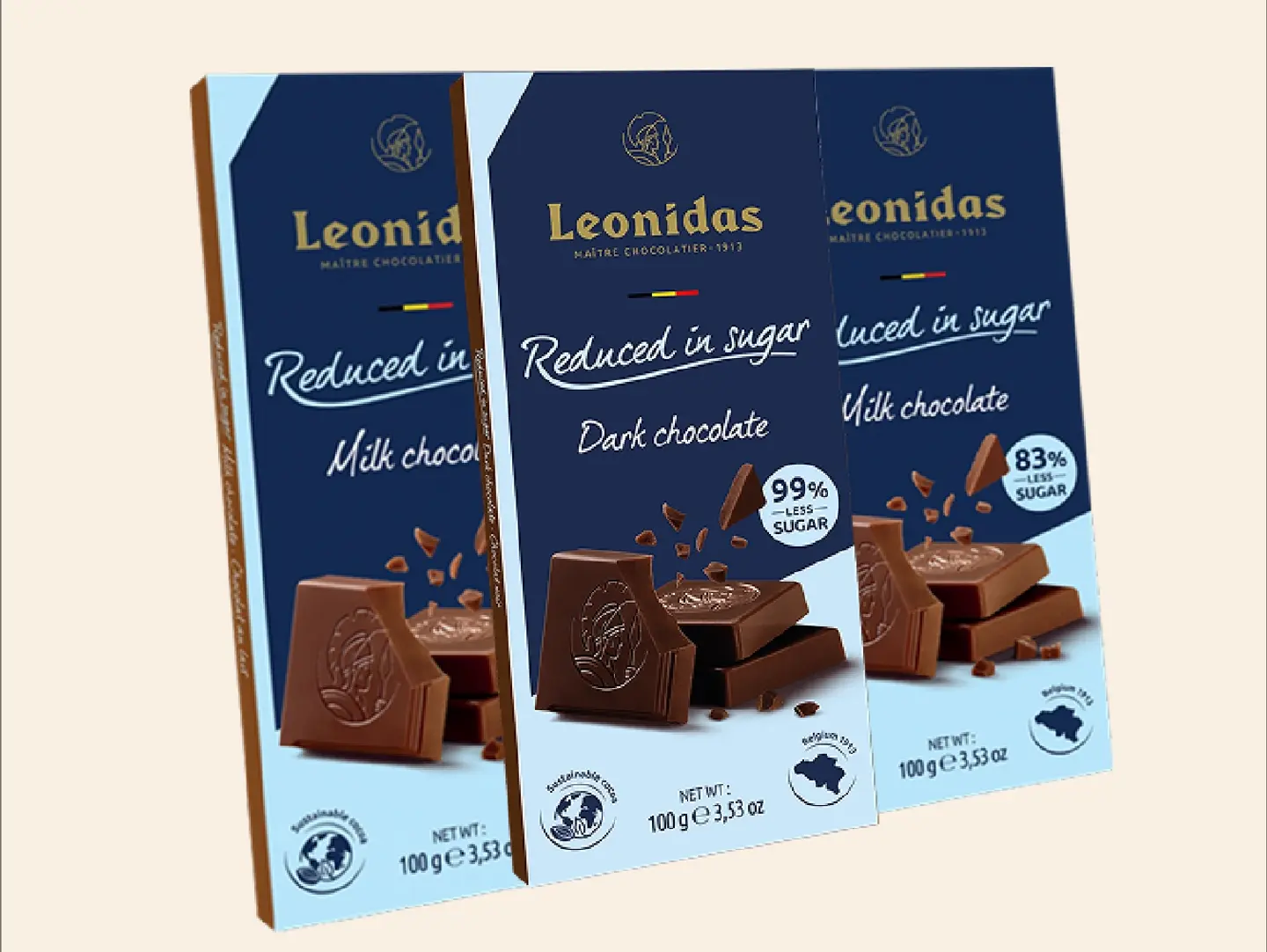 Low Sugar Chocolate Bars 3 Bars
