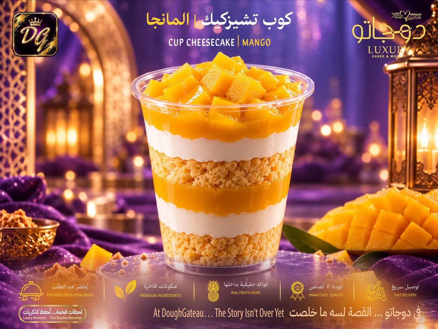 Mango Cup Cheesecake