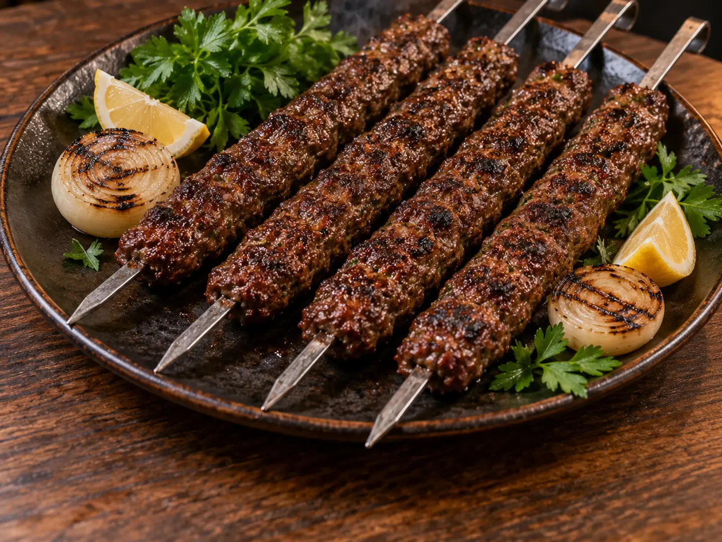 A Portion Of Meat Kebab