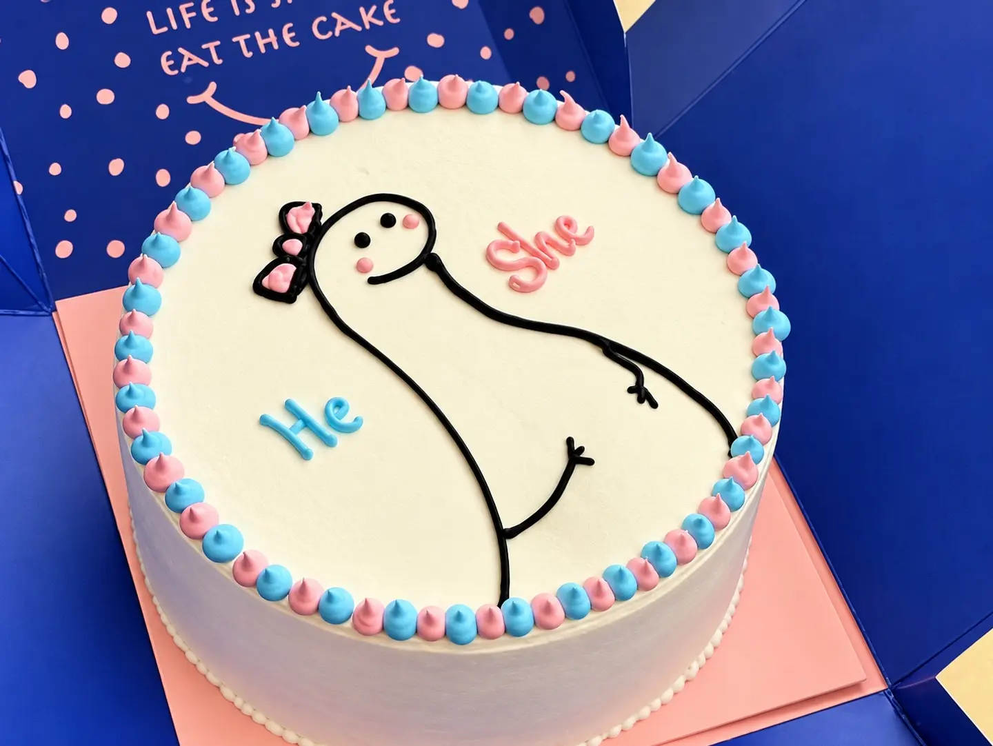 Gender Reveal Cake