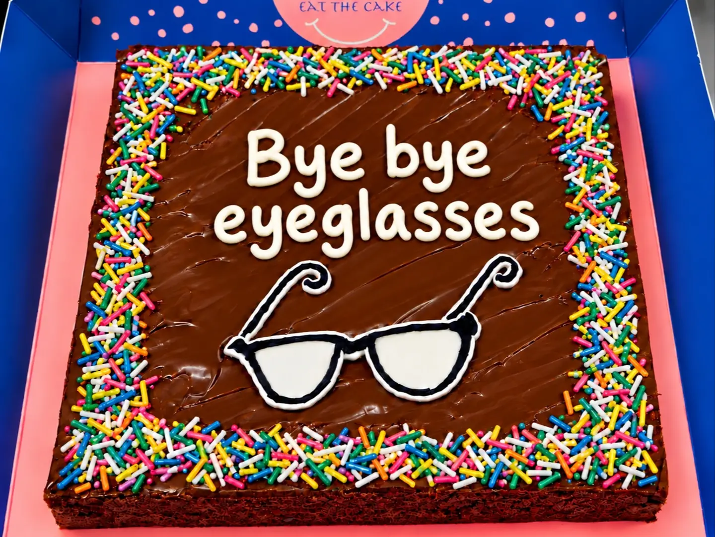 Lasik Eye Surgery Cake