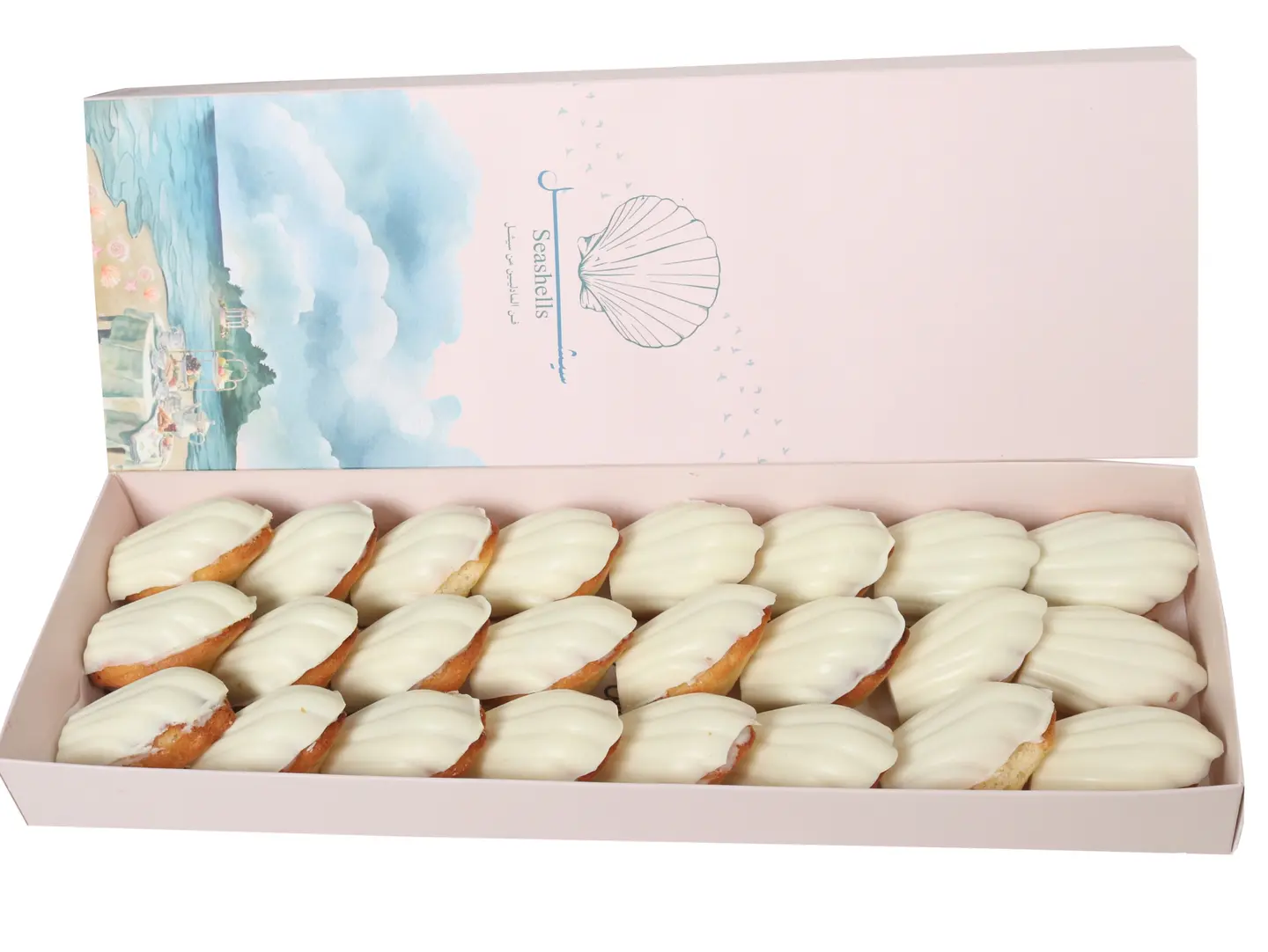 Raspberry Madeleines With White Chocolate - Small