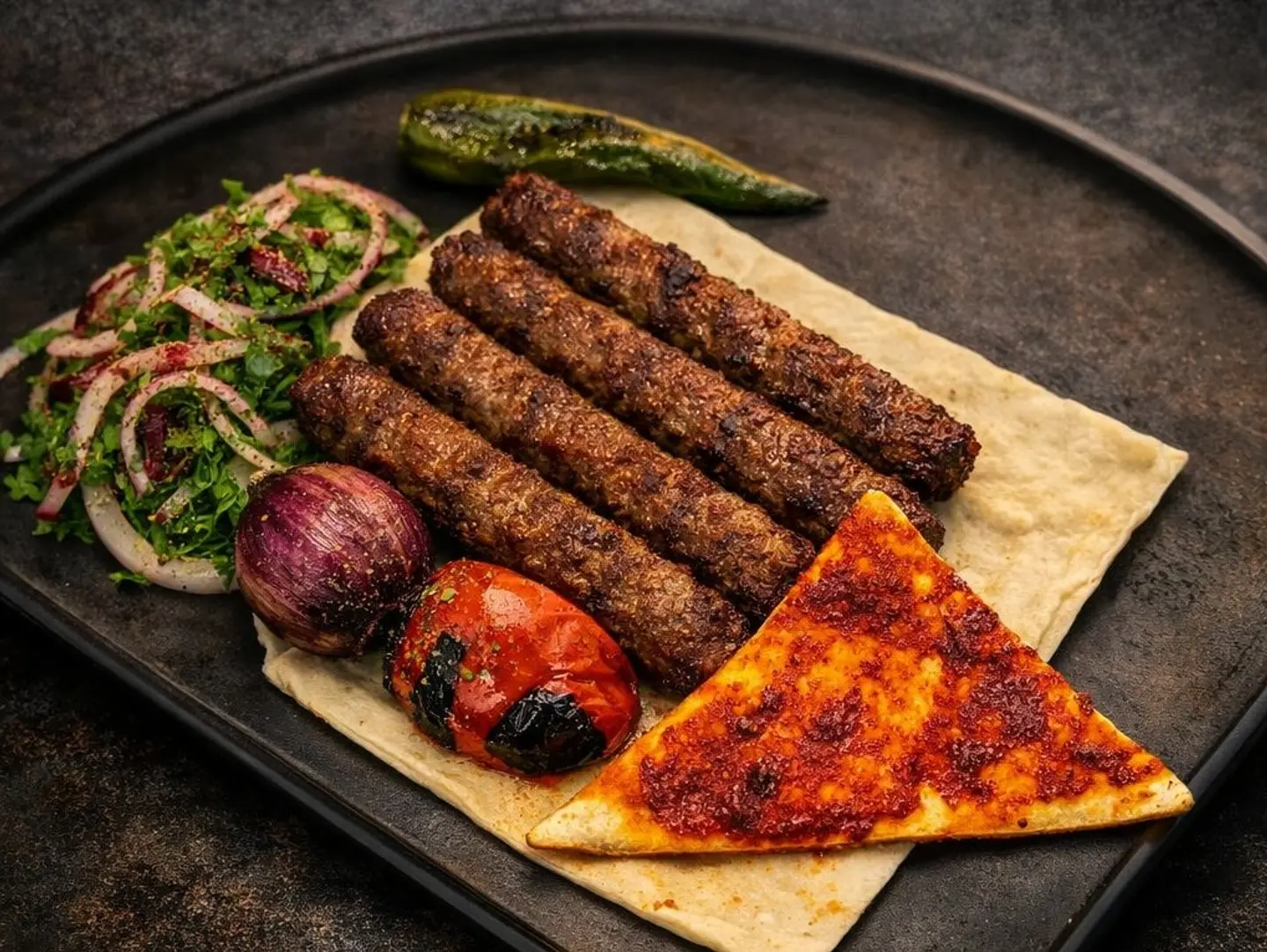 Grilled Kebabs - For One Person