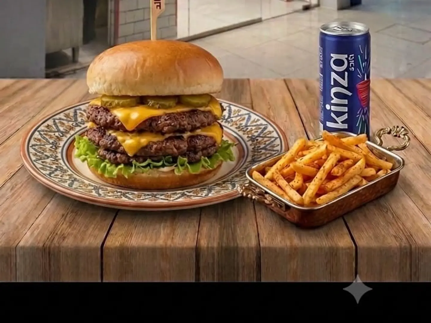 Double Beef Burger Meal