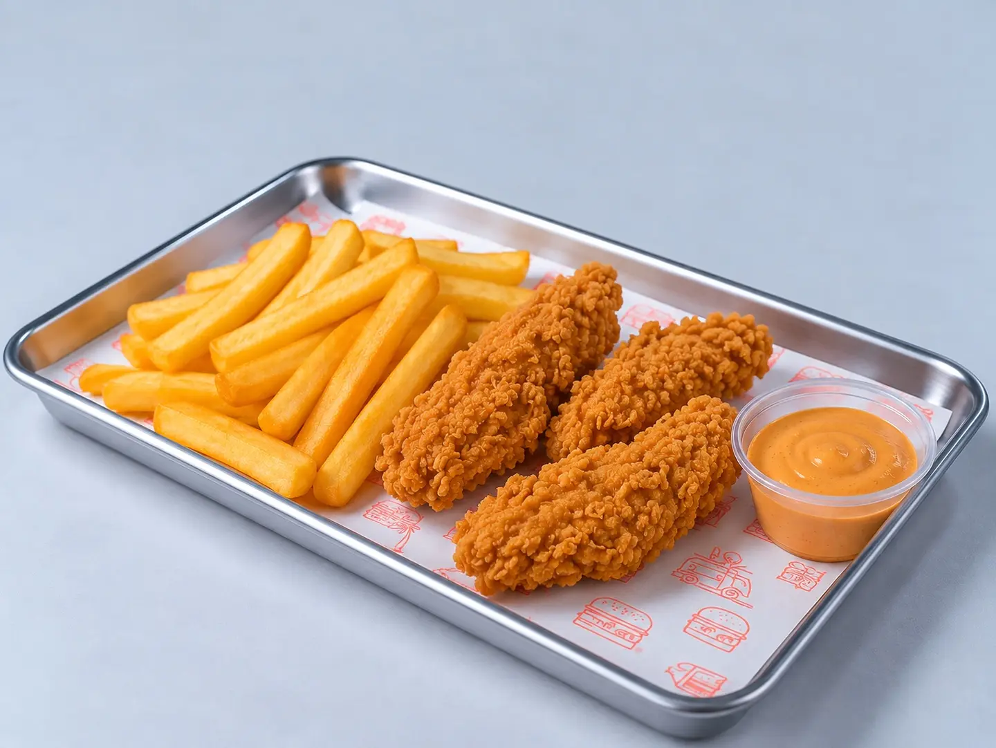Chicken Tender With Fries (3 Pcs)