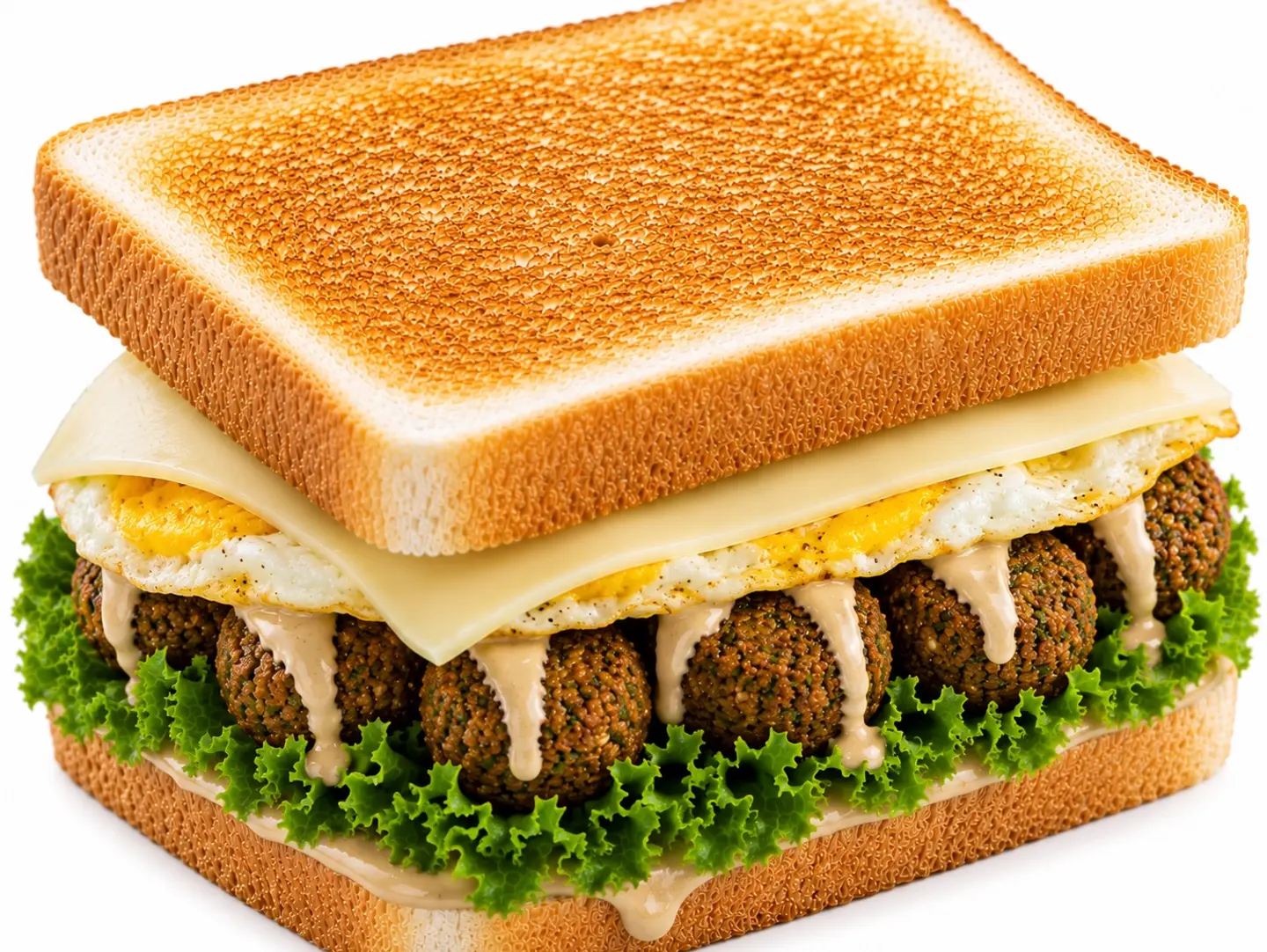 كلوب فلافل بيض جبن