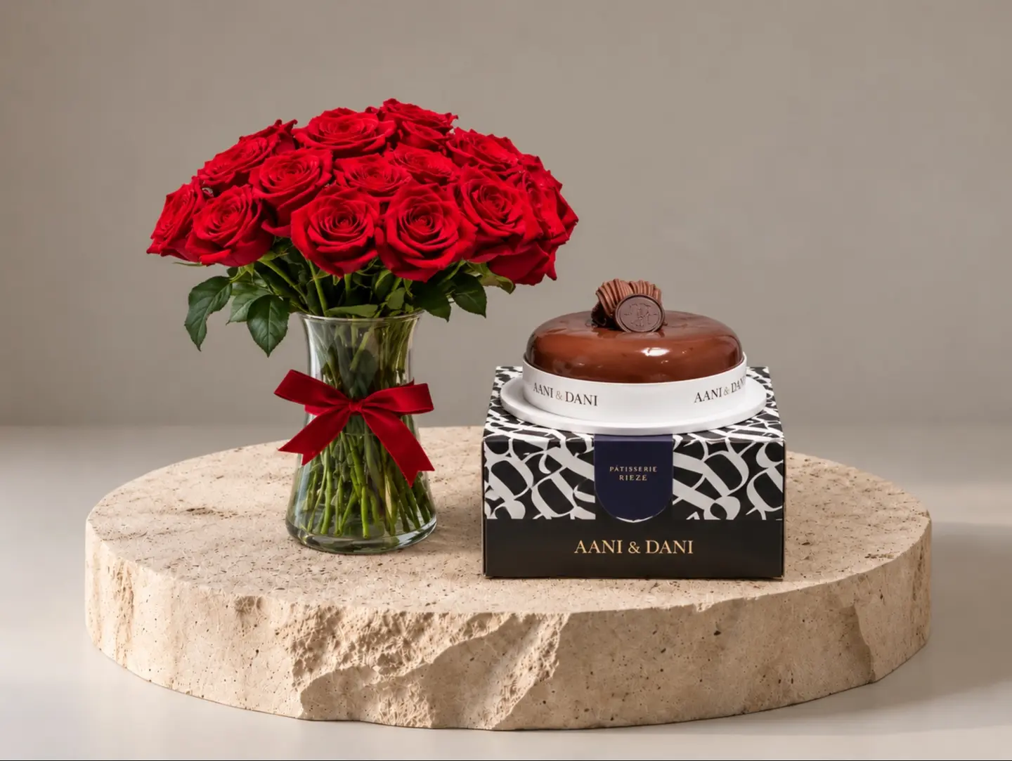 A Bouquet Of Roses And A Cake For Me And Dani 5