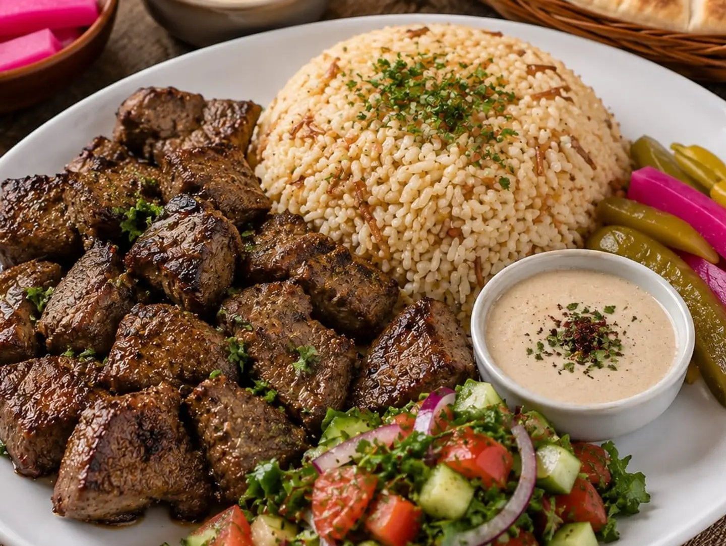 وجبة ربع اوصال لحم