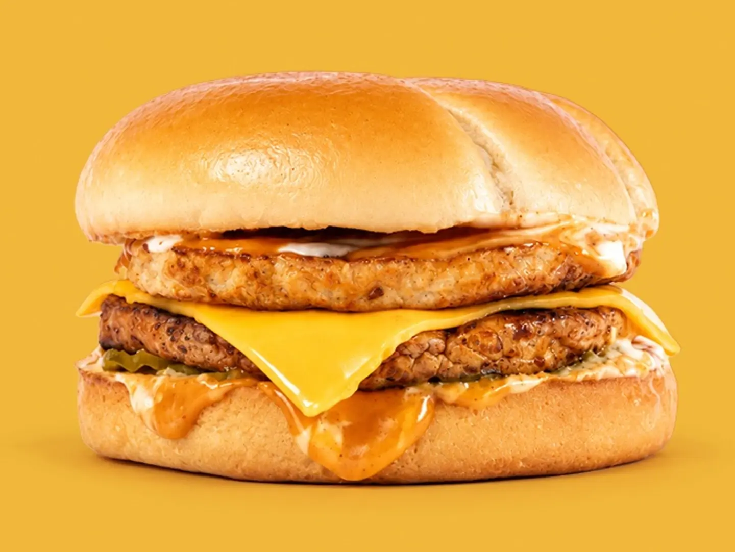 Double Chicken Burger Sandwich