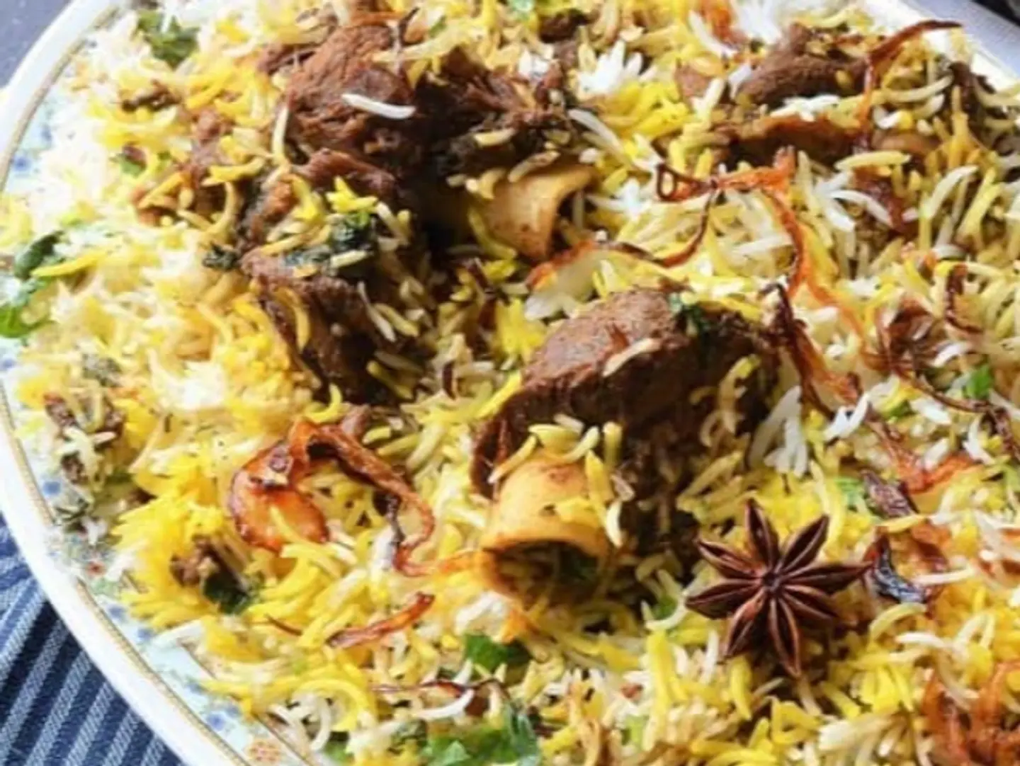 برياني لحم غنم