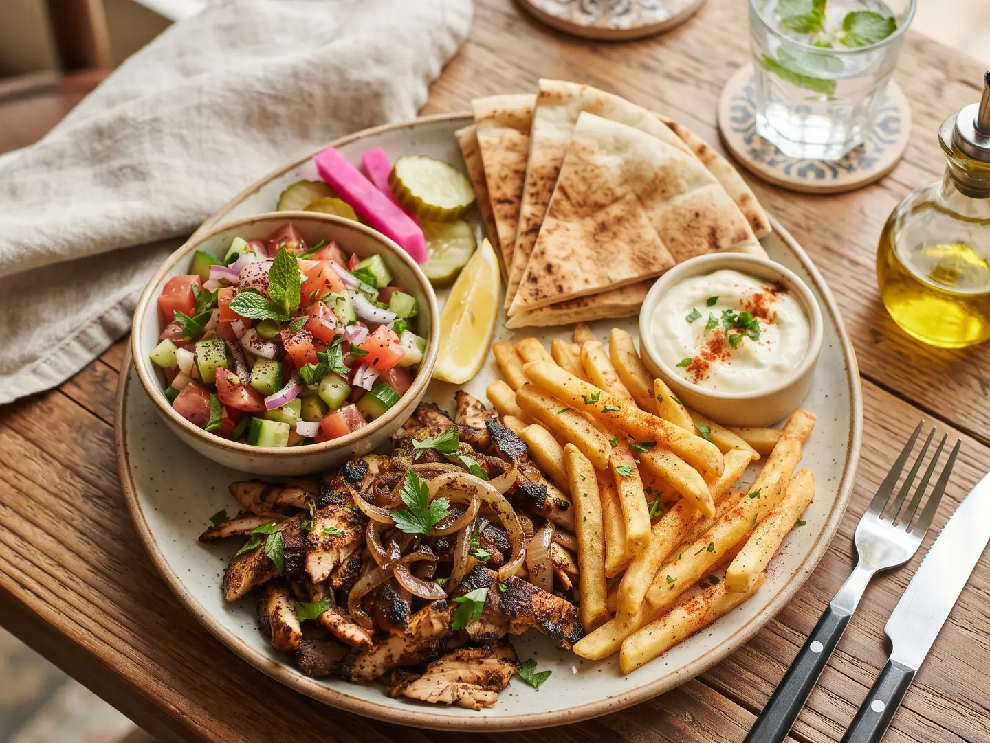 شاورما صحن كبير