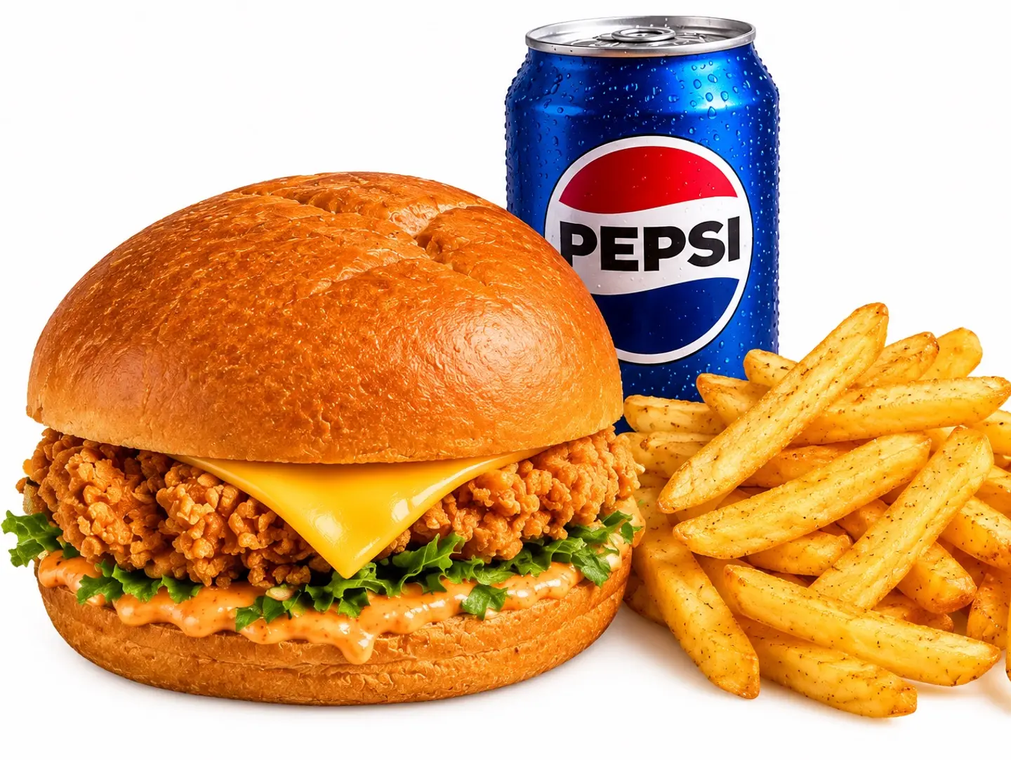 Crispy Chicken Burger Meal