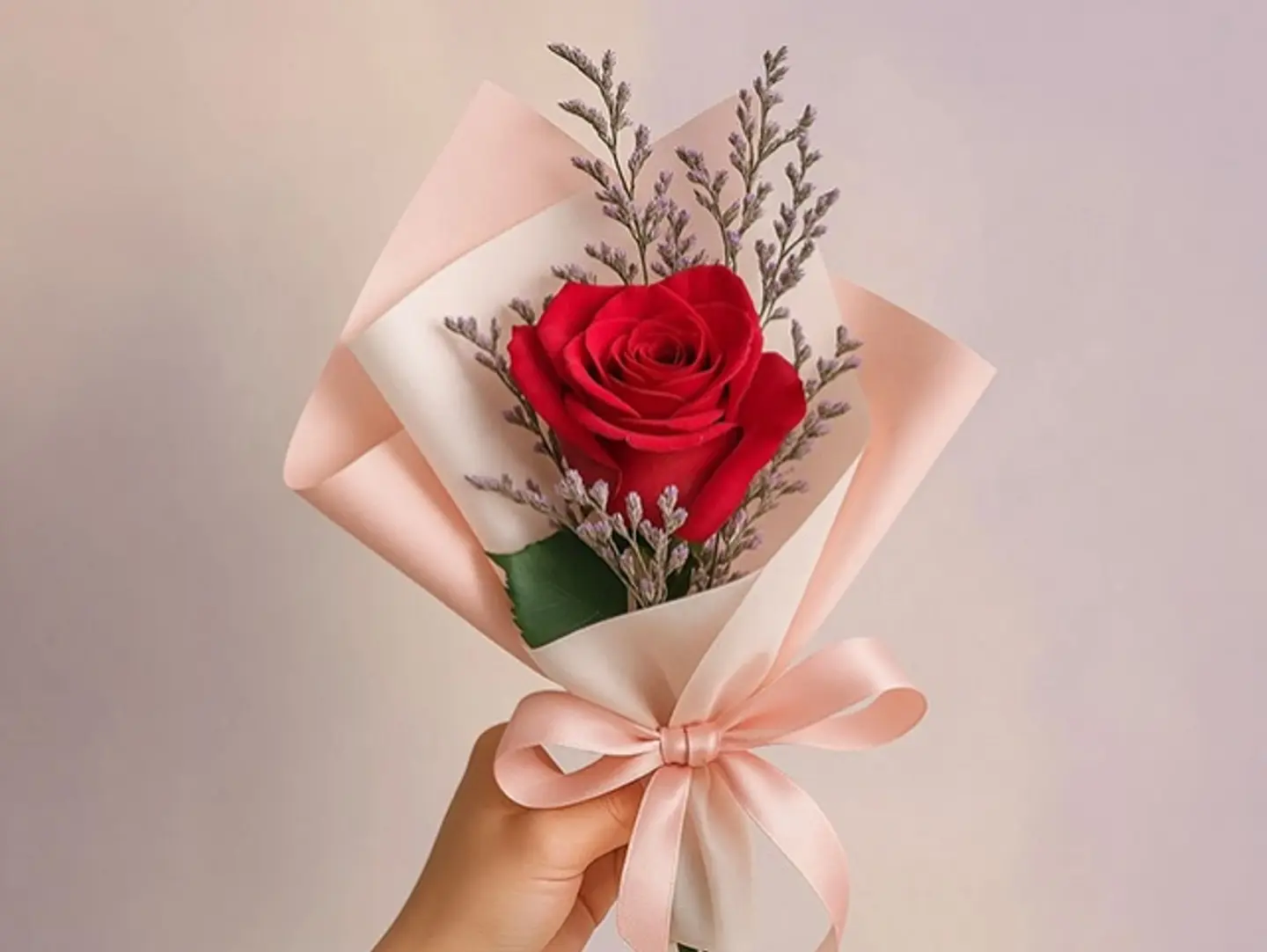 A Blissful Red Rose