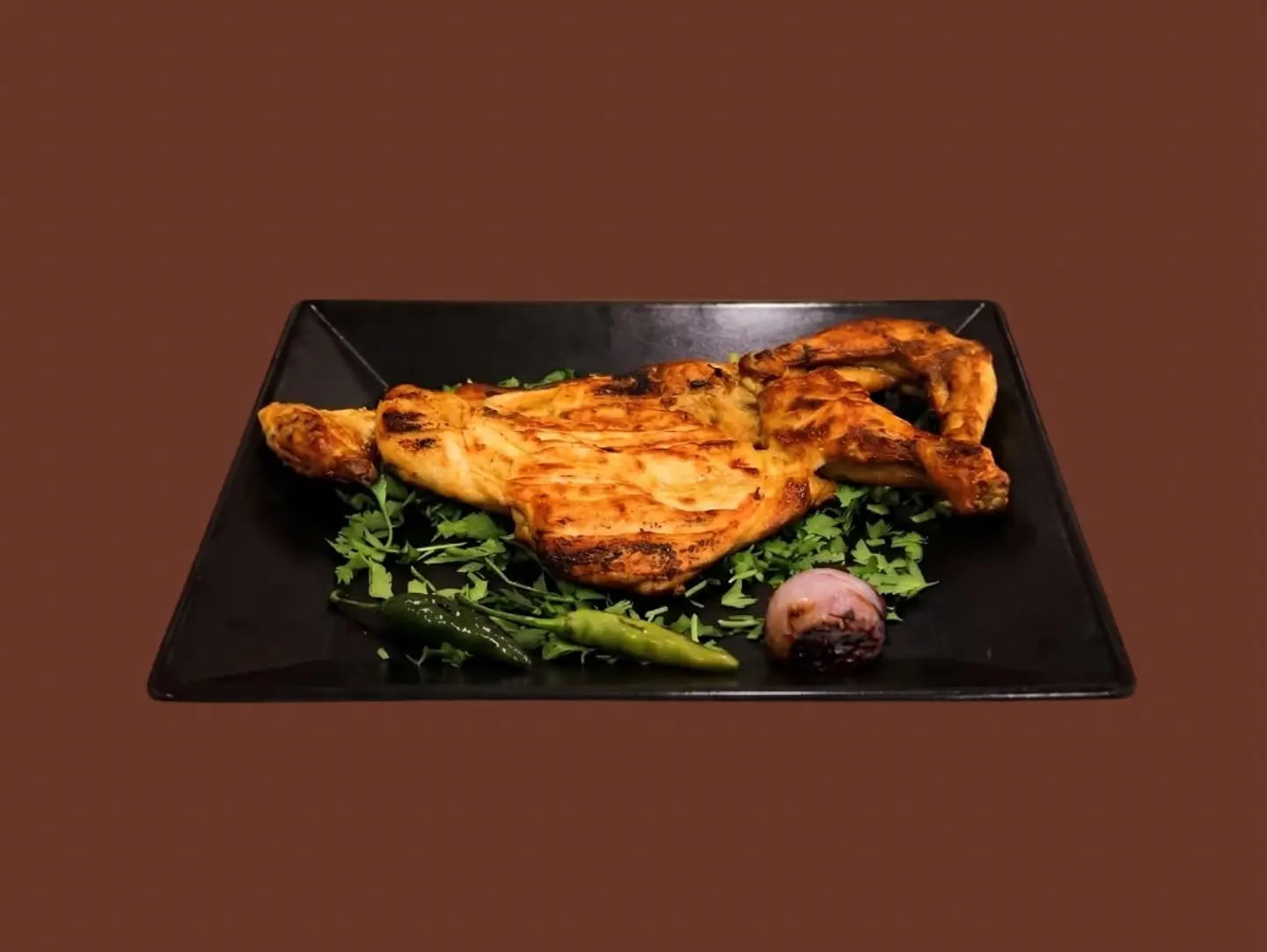 Half Grilled Charcoal