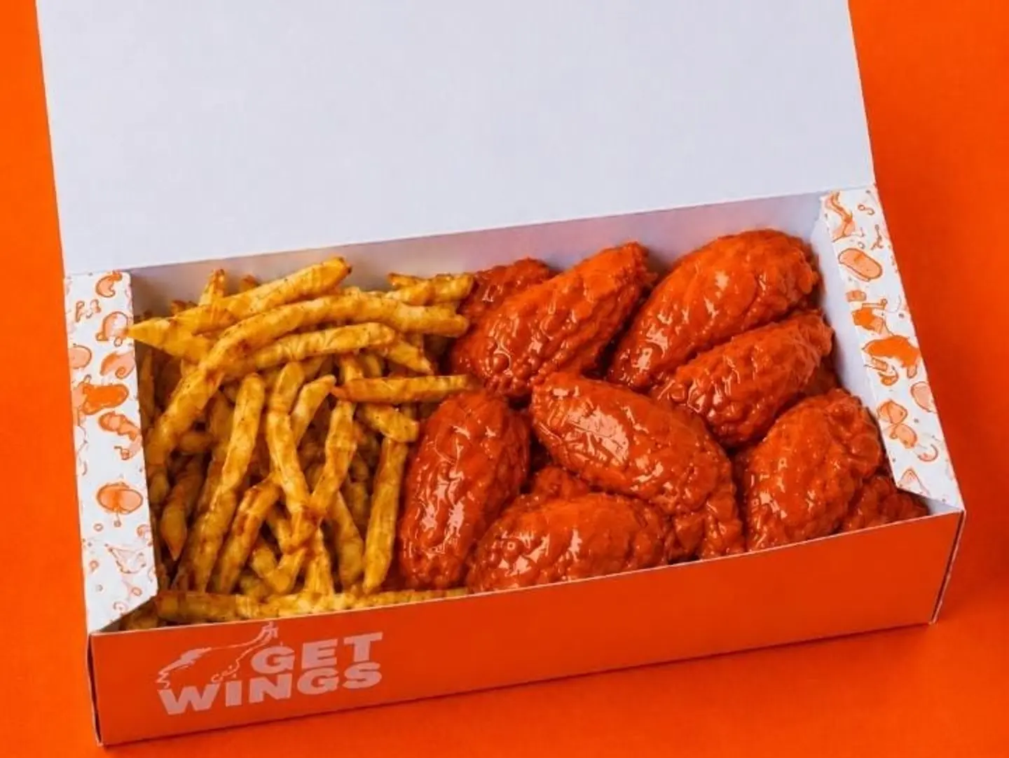 8 Piece Buffalo Wings Box