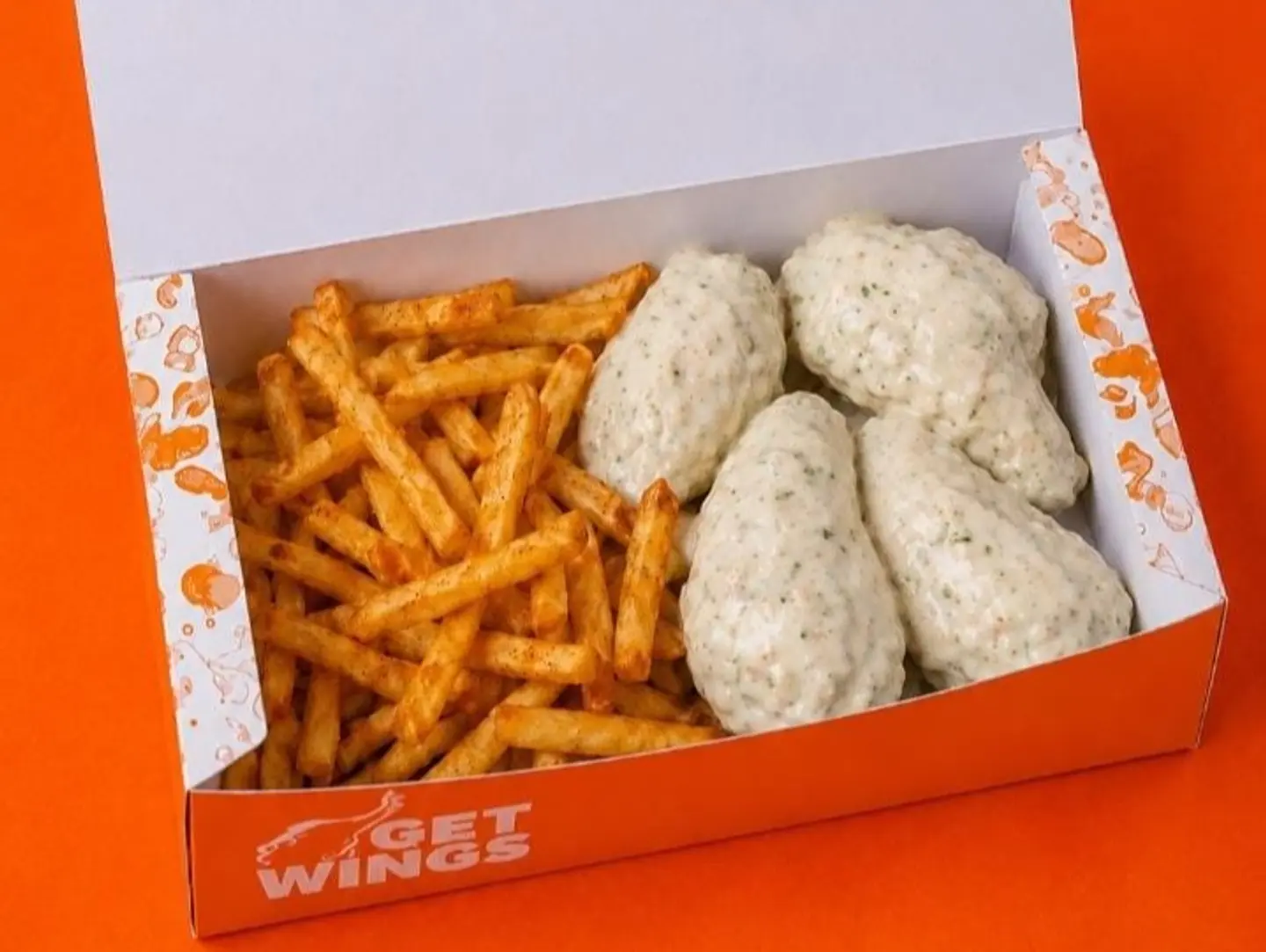 4 Piece Garlic Parmesan Wings Box