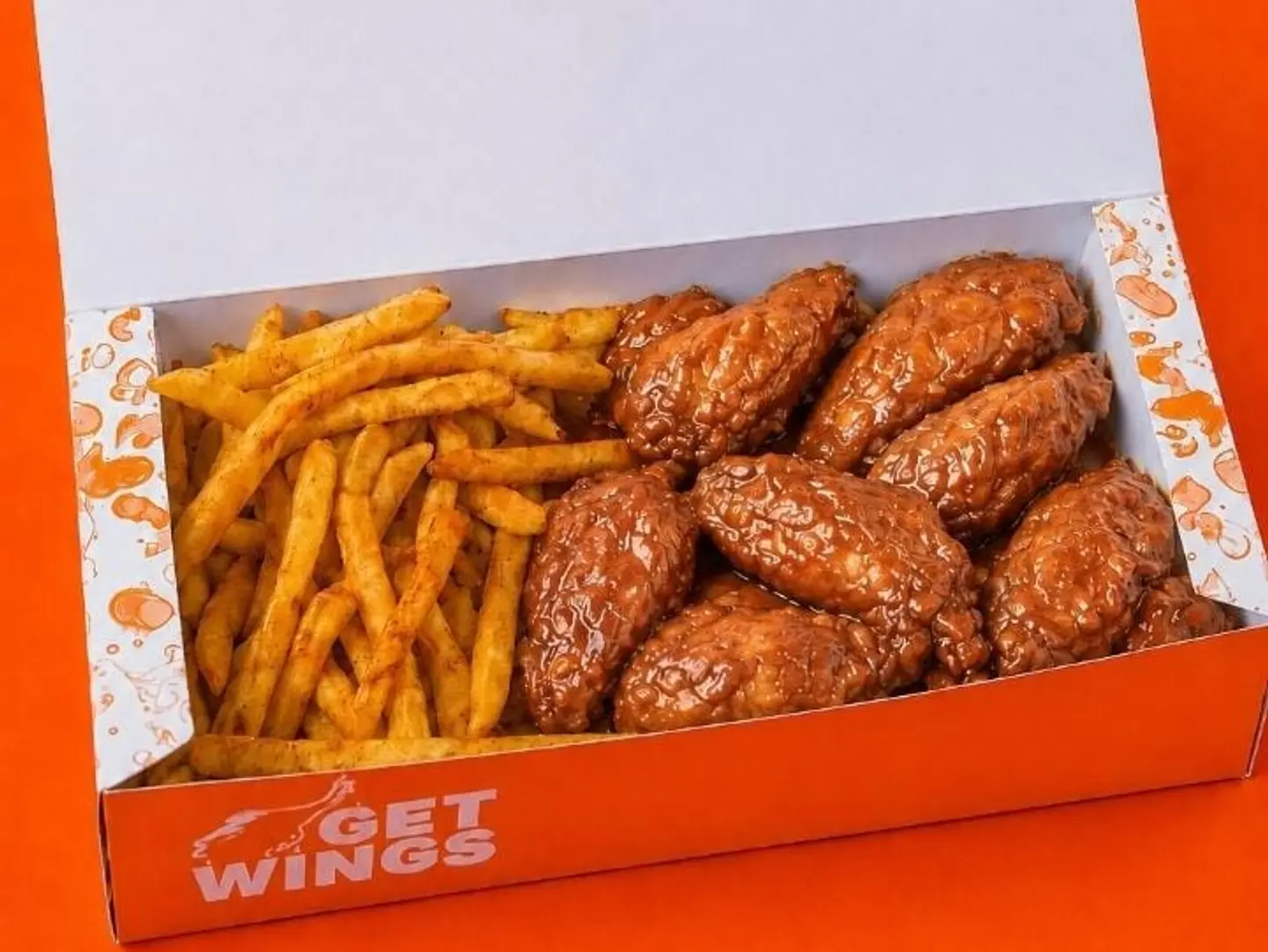 8 Piece Bbq Wings Box