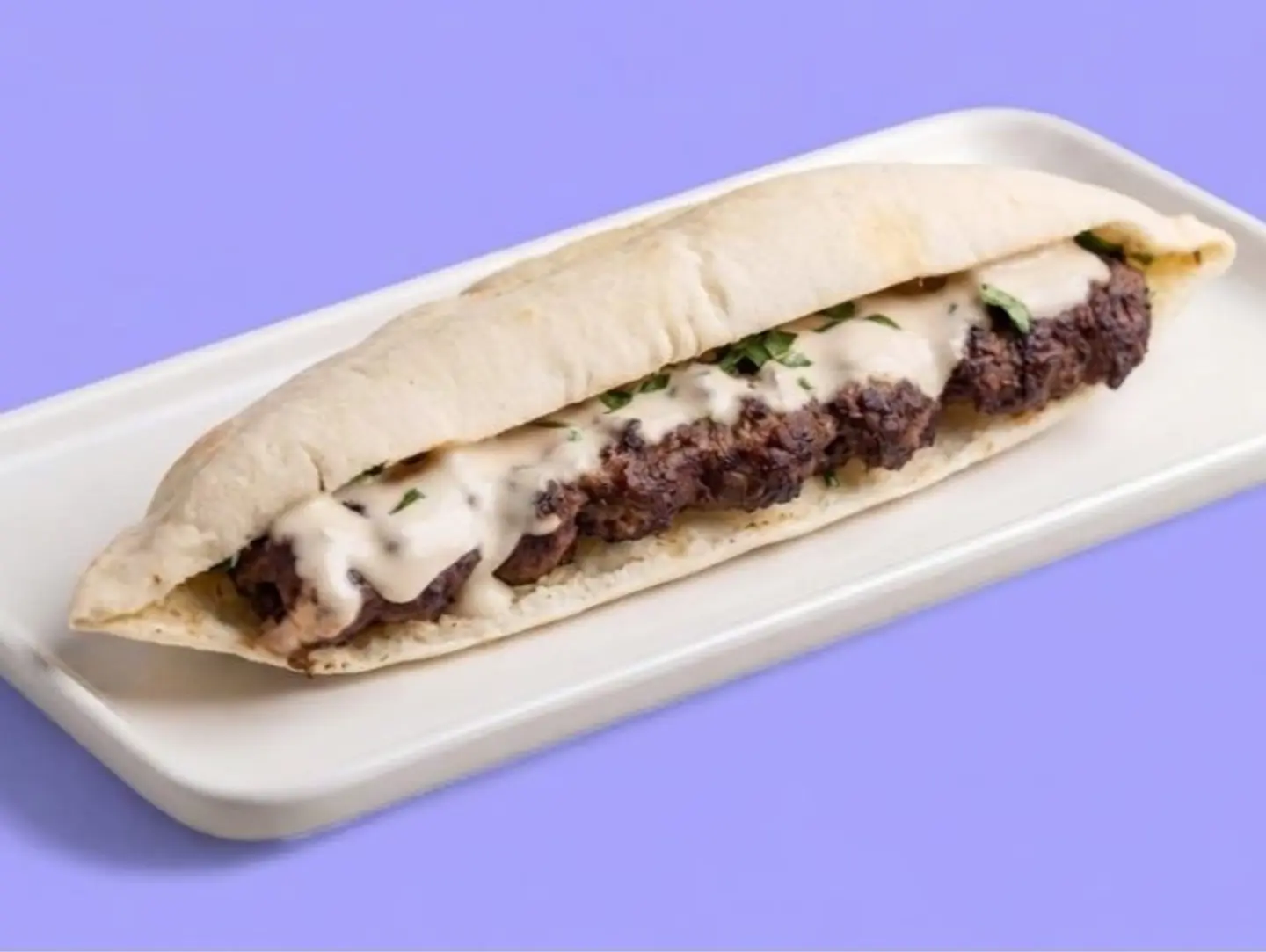 Meat Kebab Samouna White Tahini