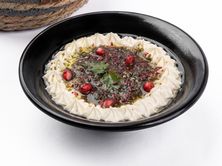 صحن لبنه بالزعتر
