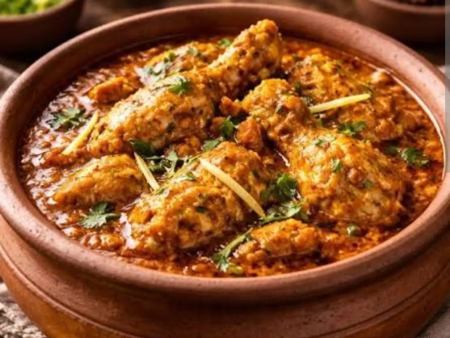 دجاج هاندي مع الباراثا