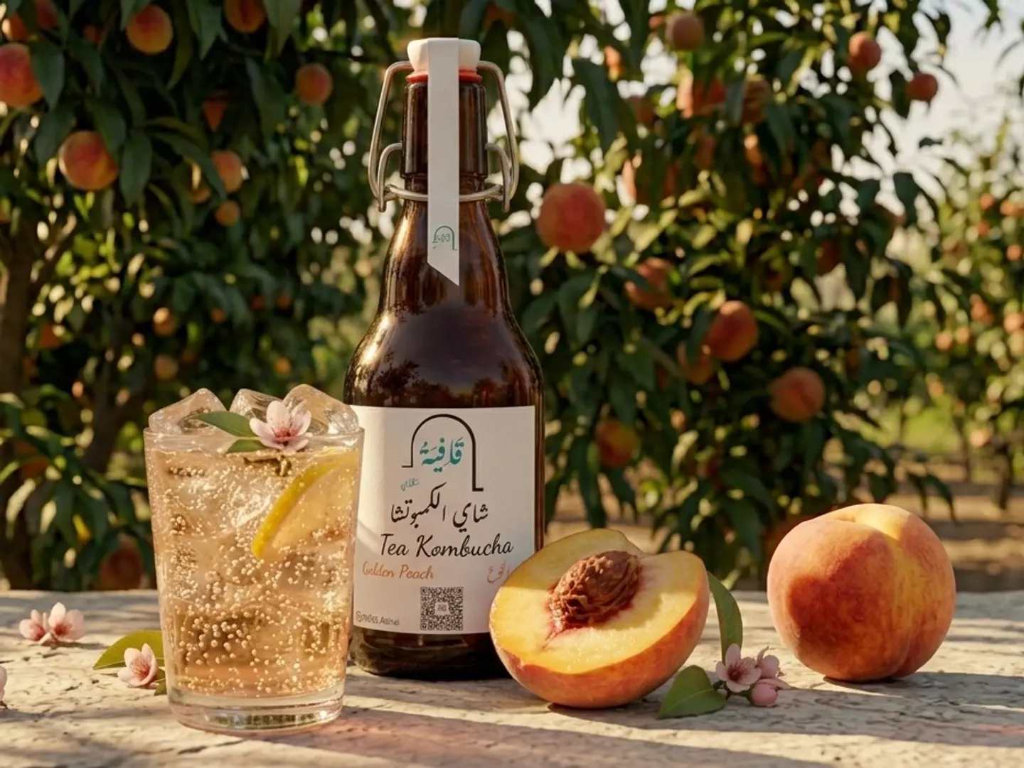 Golden Peach Kombucha