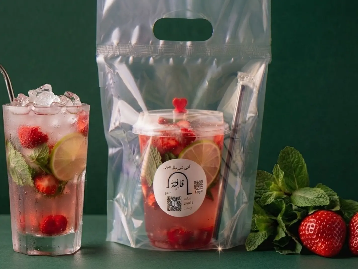 Strawberry Mojito With Madinah Mint