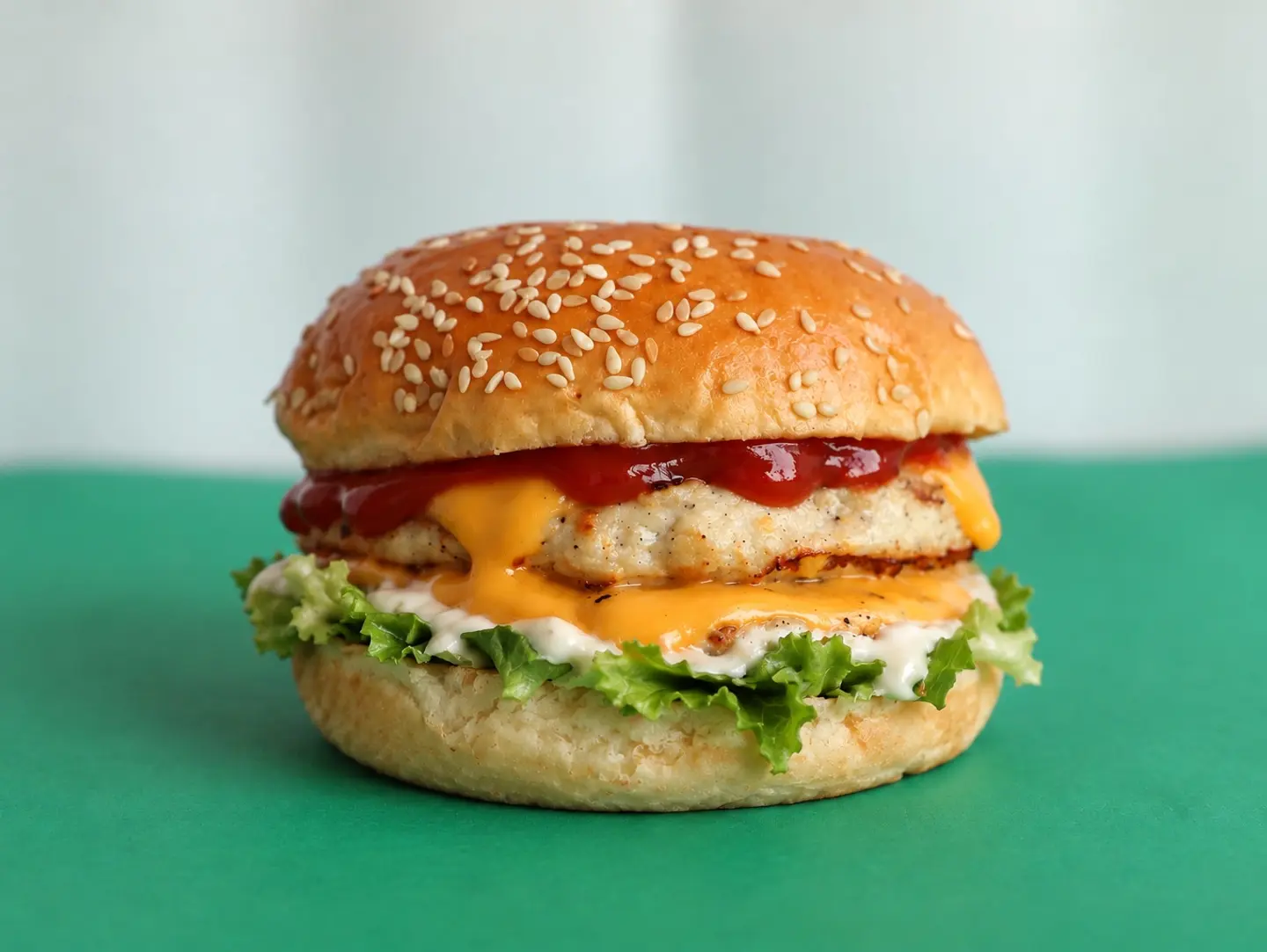 Double Cheese Chicken Burger