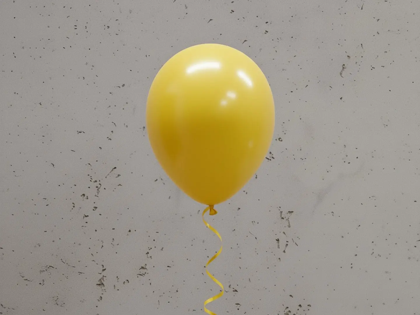 Yellow Helium Balloon