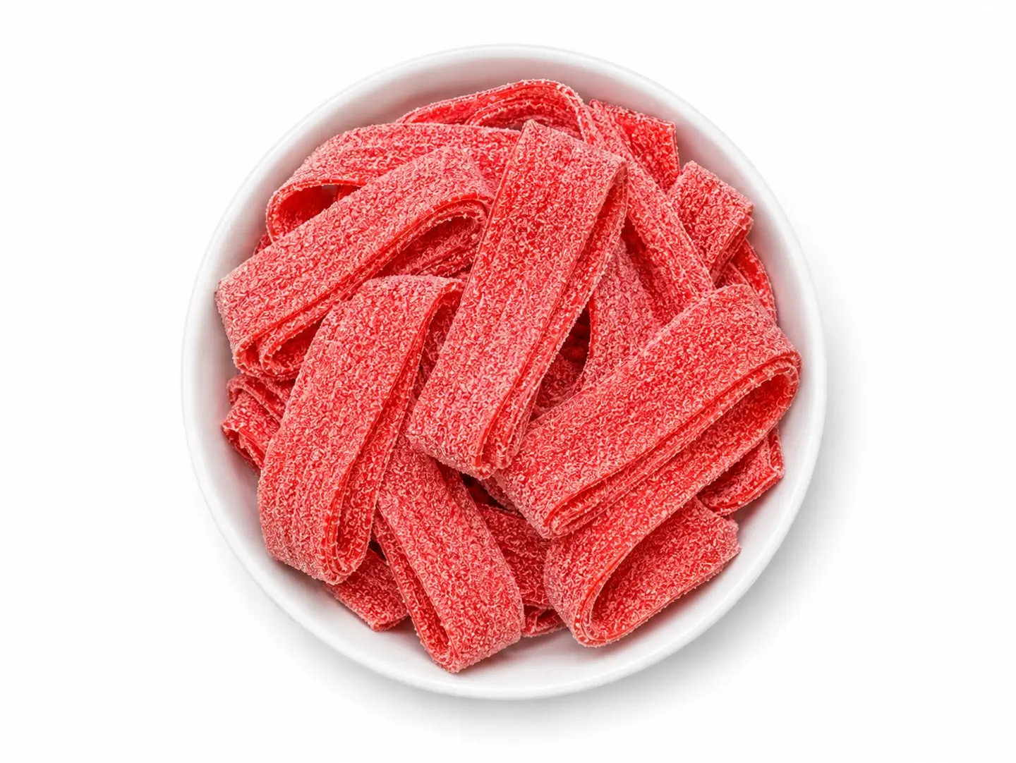 Spanish Sour Strawberry Gummy Strips